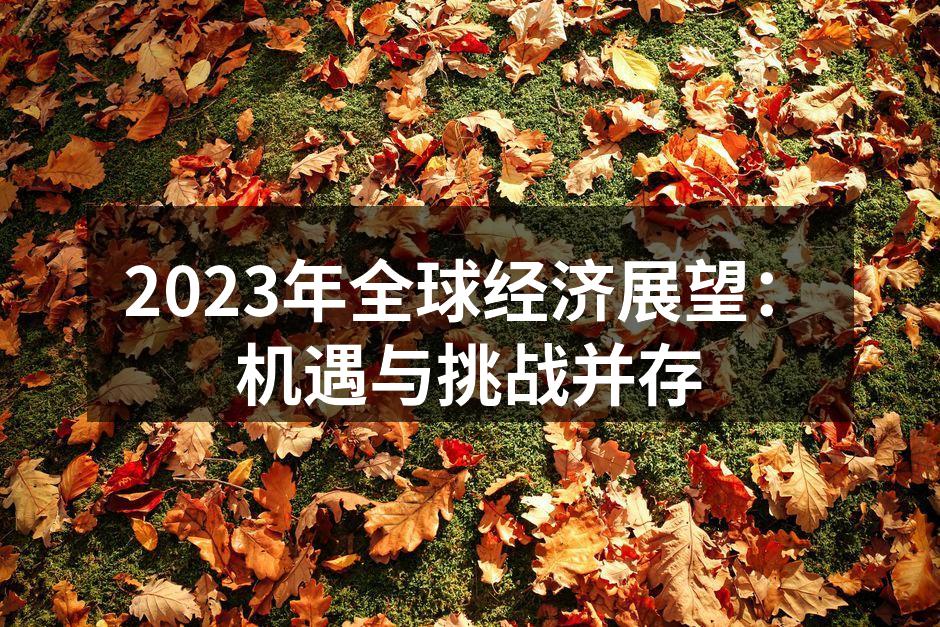 2023年全球经济展望：机遇与挑战并存