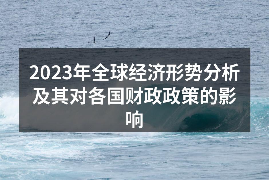 2023年全球经济形势分析及其对各国财政政策的影响