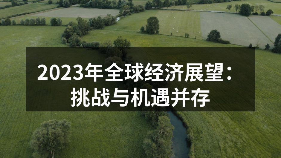 2023年全球经济展望：挑战与机遇并存